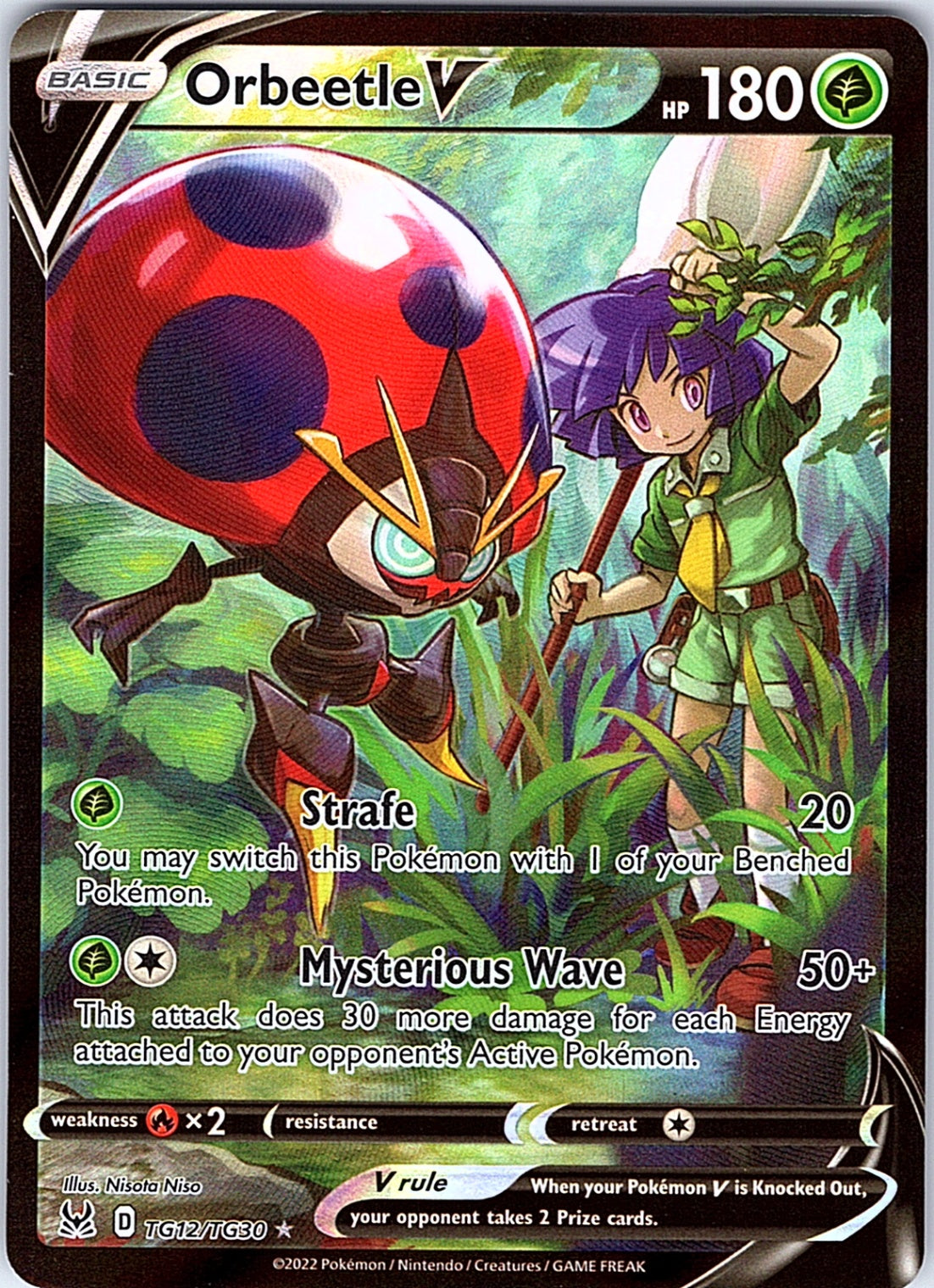 Orbeetle V Ultra Rare SWSH11: Lost Origin Trainer Gallery TG12/TG30 NM