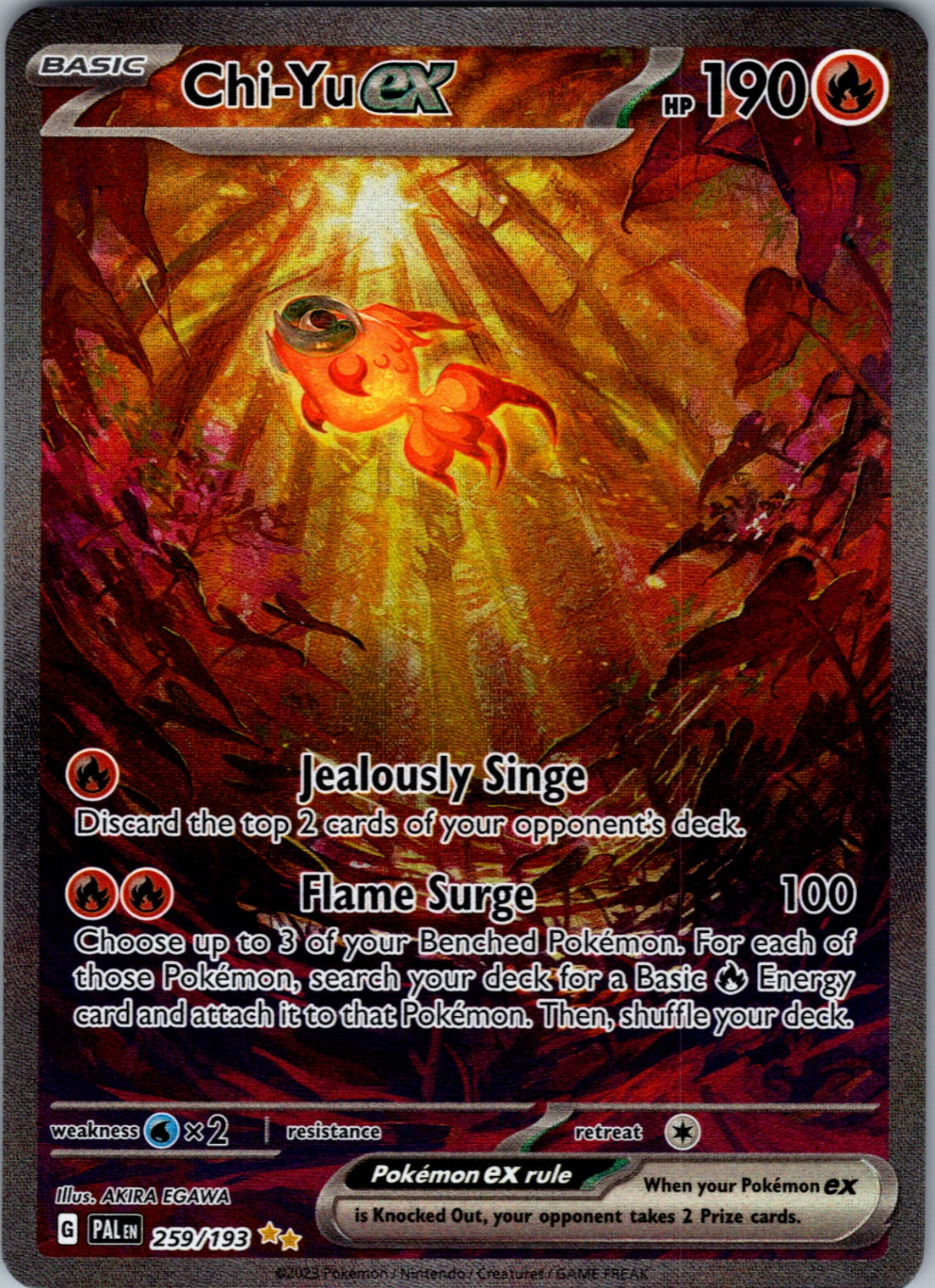Chi-Yu ex Special Illustration Rare SV02: Paldea Evolved 259/193 NM