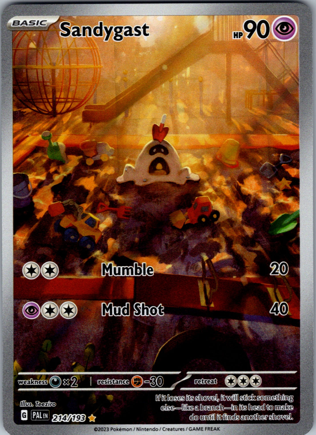 Sandygast Illustration Rare SV02: Paldea Evolved 214/193 NM