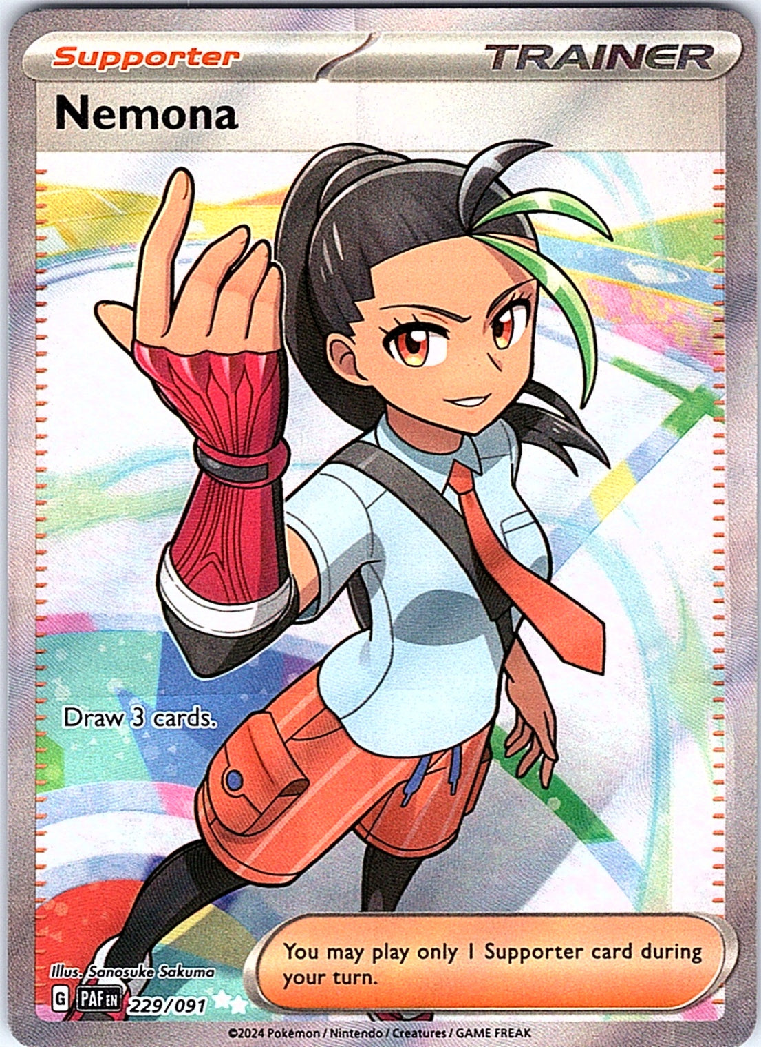 Nemona Ultra Rare SV: Paldean Fates 229/091 NM