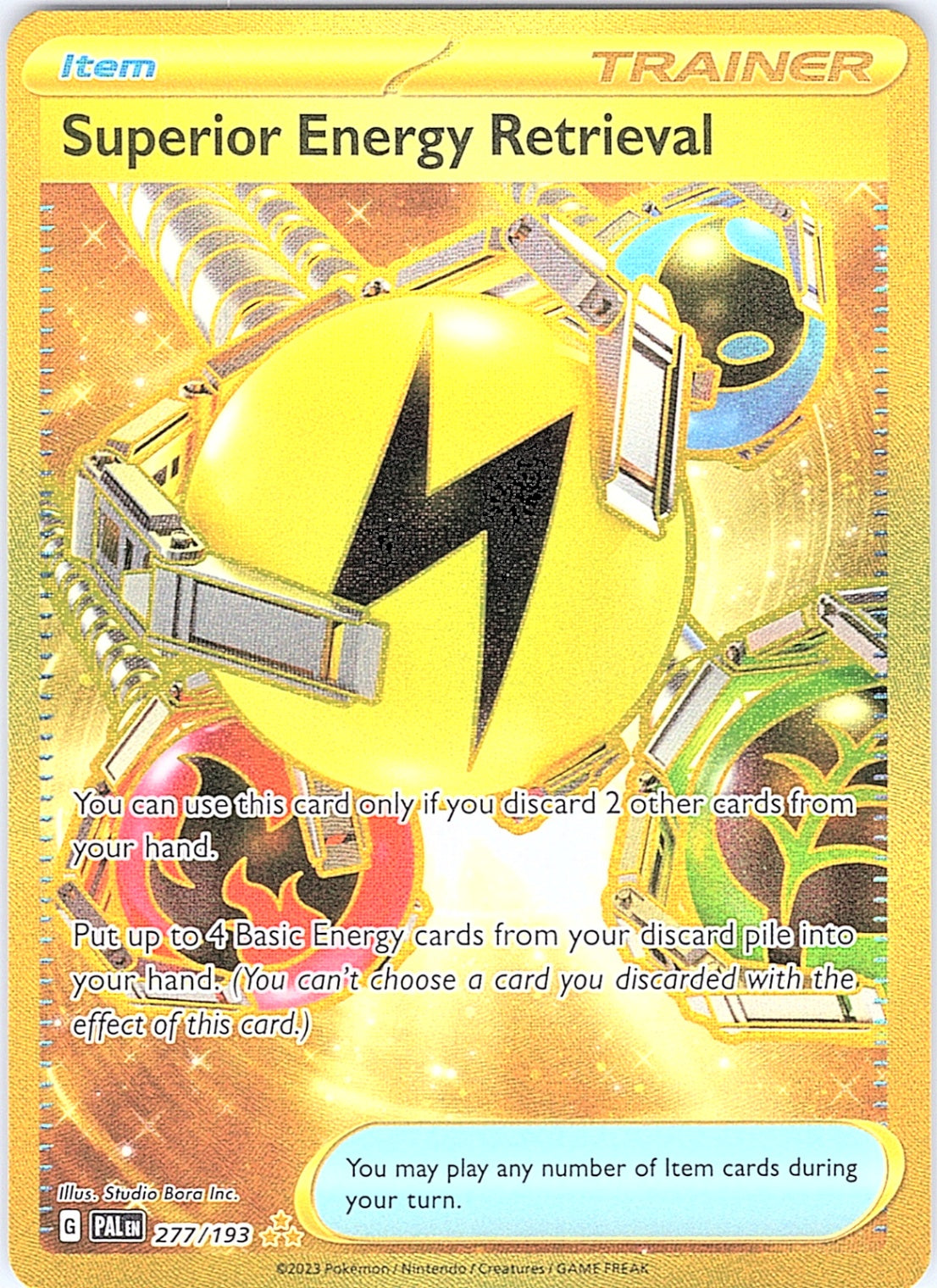 Superior Energy Retrieval Hyper Rare SV02: Paldea Evolved 277/193 NM