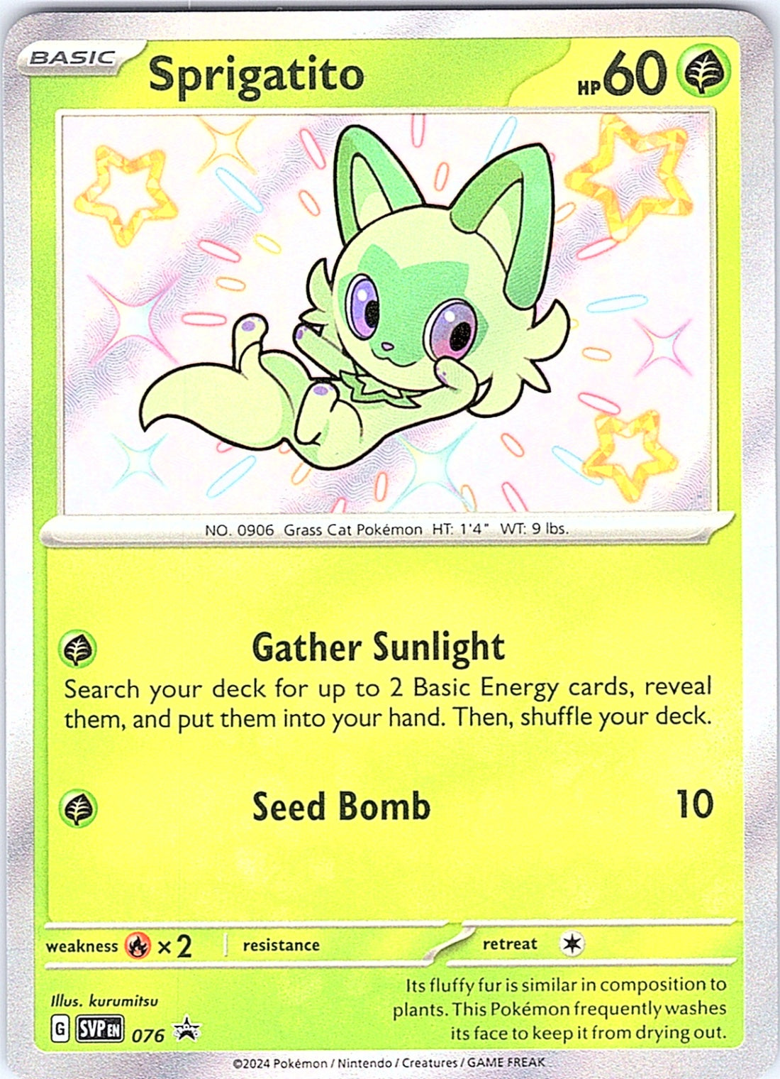 Sprigatito Promo SV: Scarlet & Violet Promo Cards 076 NM