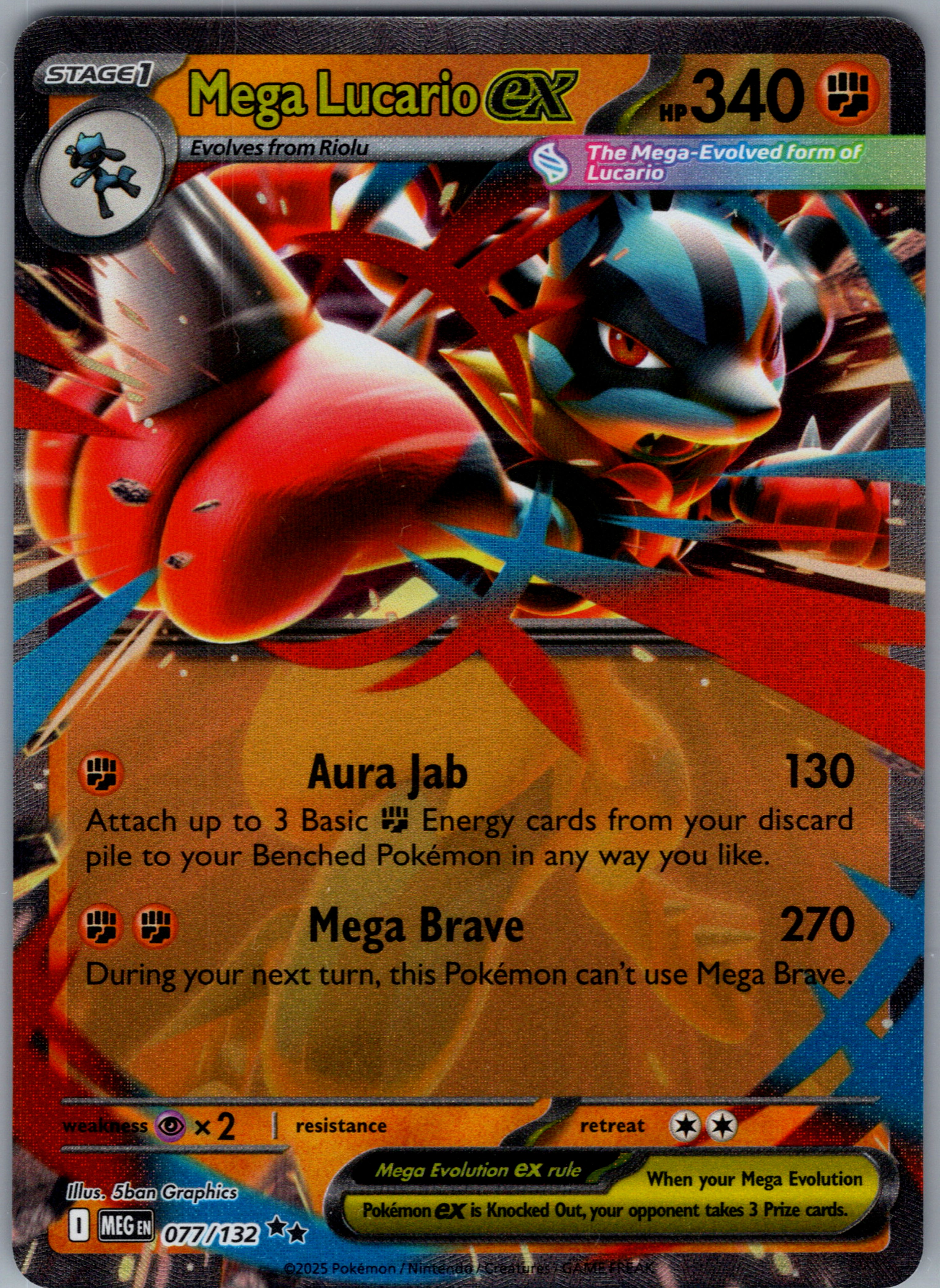 Mega Lucario ex - 077/132