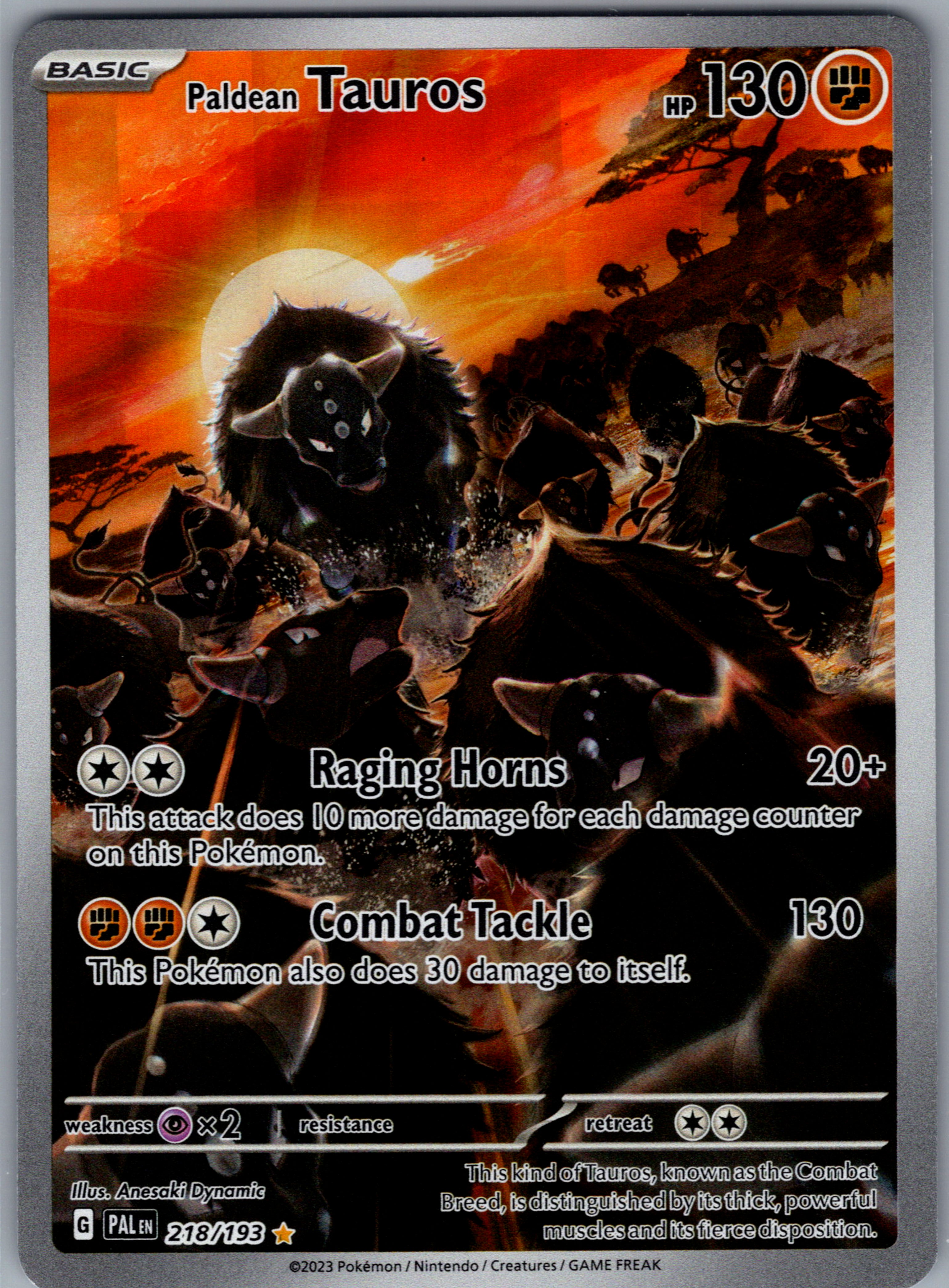 Paldean Tauros - 218/193