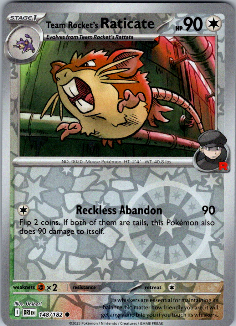 Team Rocket's Raticate - 148/182