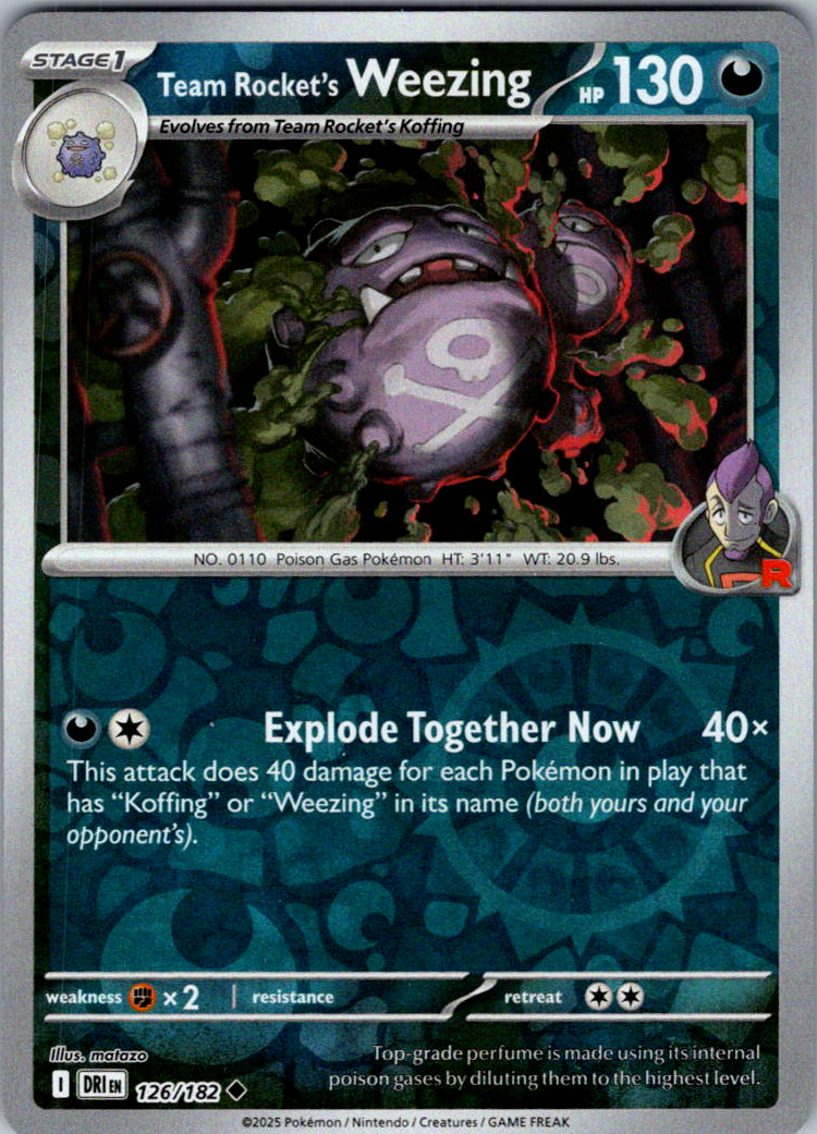 Team Rocket's Weezing - 126/182