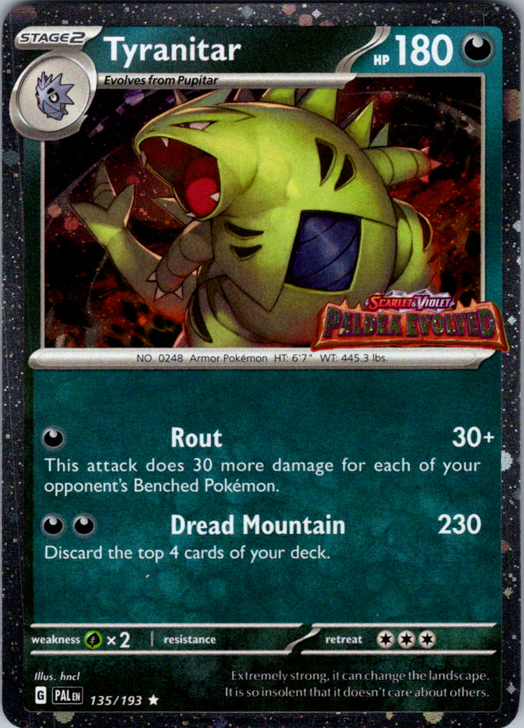 Tyranitar (Paldea Evolved Stamp)