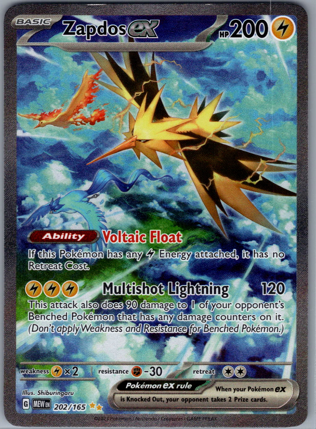 Zapdos ex - 202/165