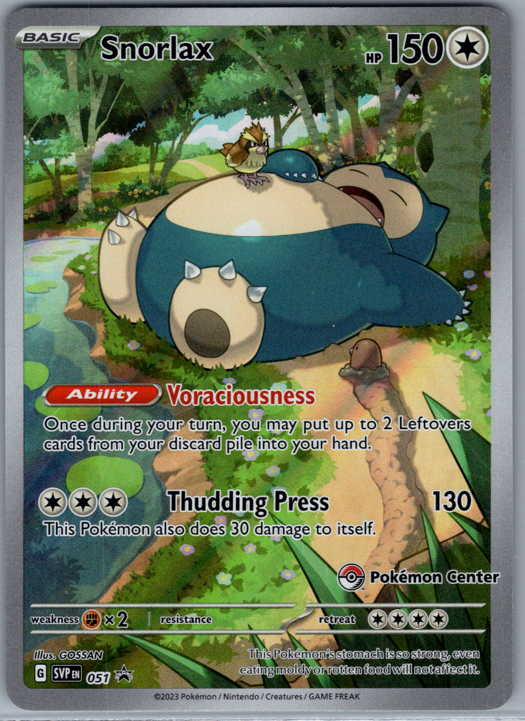 Snorlax - 051 (Pokemon Center Exclusive)