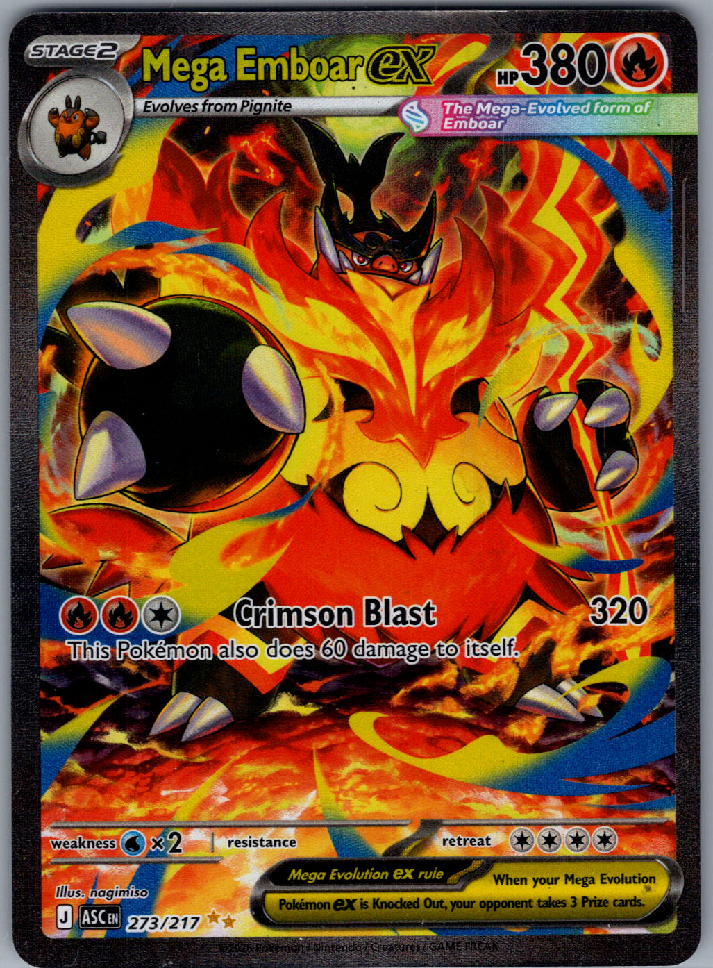 Mega Emboar ex - 273/217