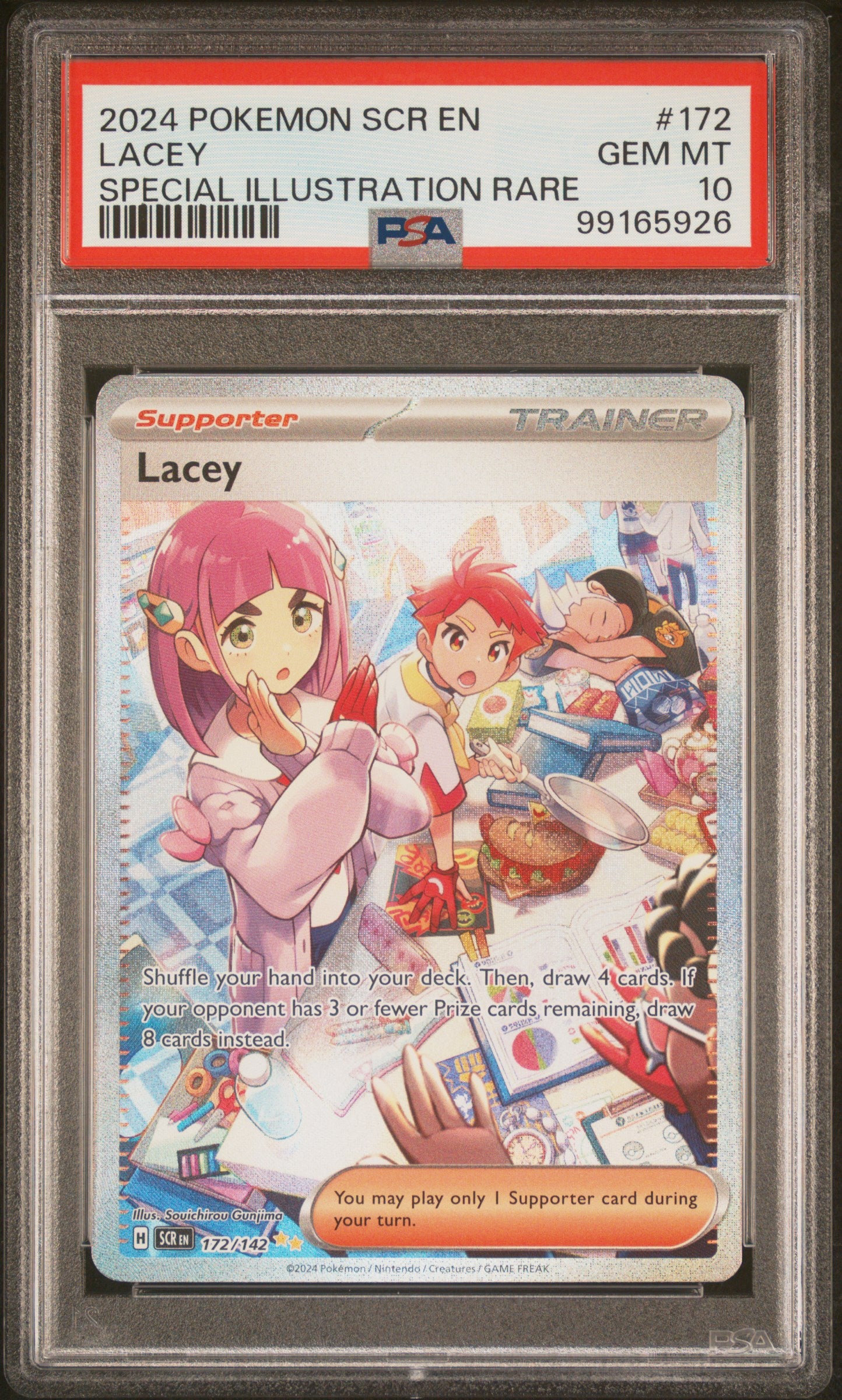 Lacey Special Illustration Rare Pokemon Scr En-Stellar Crown 172 PSA 10