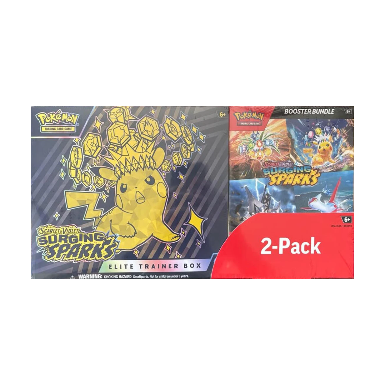 Costco Pokemon Surging Sparks 2-Pack Trainer Box and Booster Bundle [MCAP]